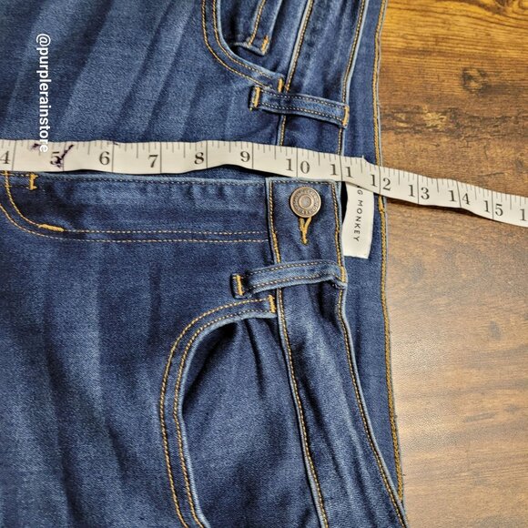 Flying Monkey Jeans 29 Skinny High Rise Soft Comfort Stretch Modal Medium Dark - Picture 7 of 11